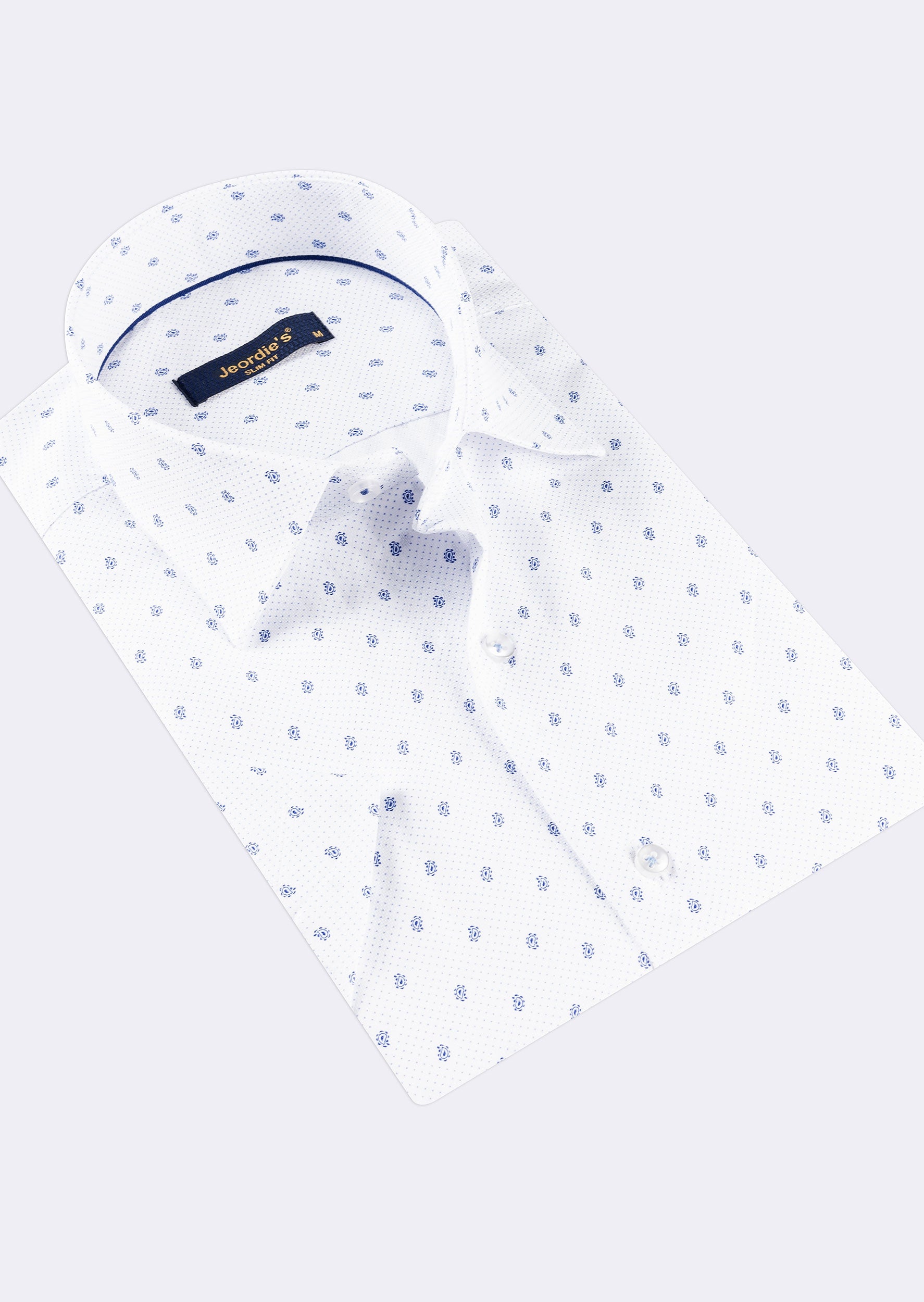 White - Blue Short Sleeve Shirt