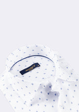 White - Blue Short Sleeve Shirt