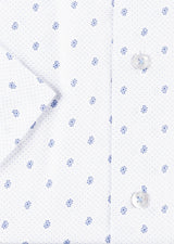 White - Blue Short Sleeve Shirt
