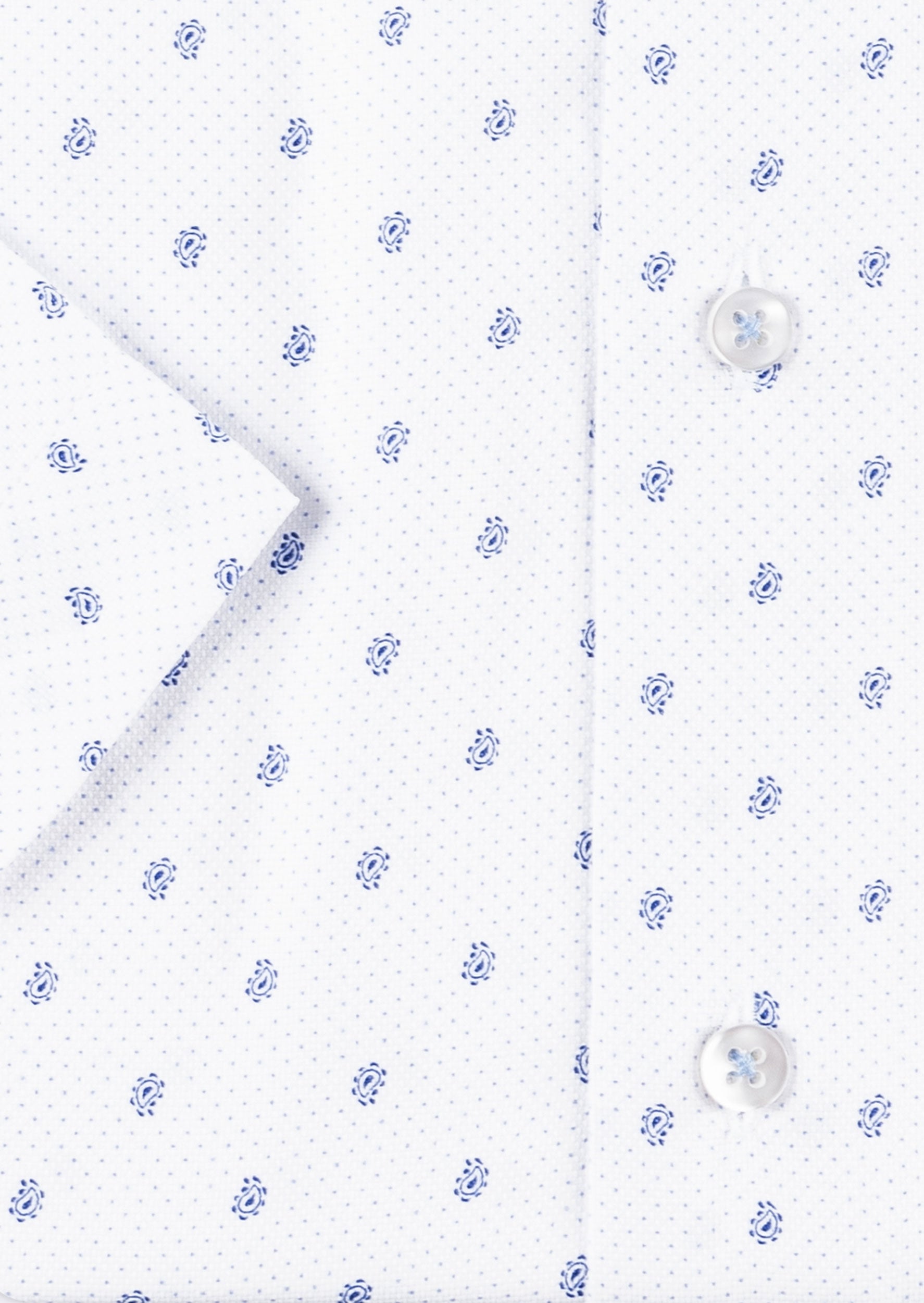 White - Blue Short Sleeve Shirt