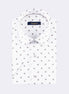 White - Brown Short Sleeve Shirt
