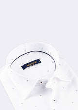 White - Navy Short Sleeve Shirt