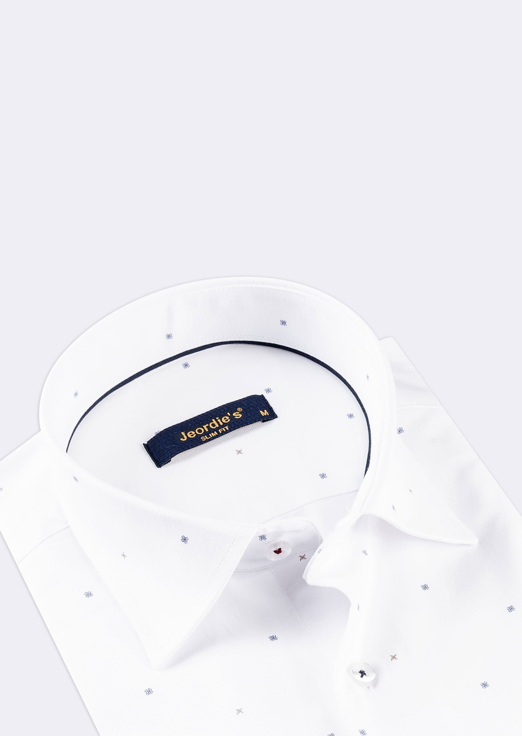 White - Navy Short Sleeve Shirt