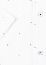 White - Navy Short Sleeve Shirt