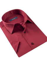 Burgundy Short Sleeve Shirt