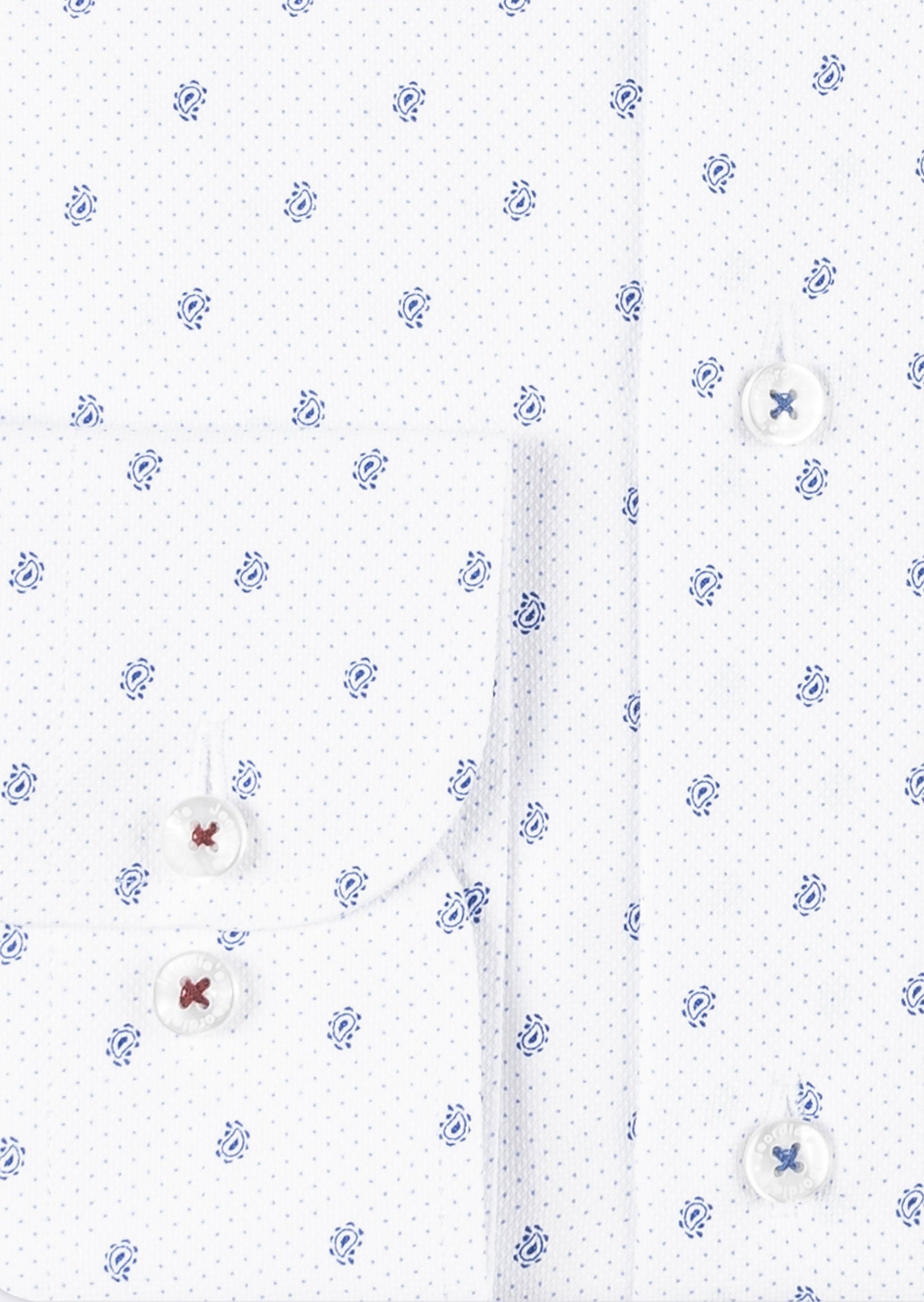White - Blue Long Sleeve Shirt