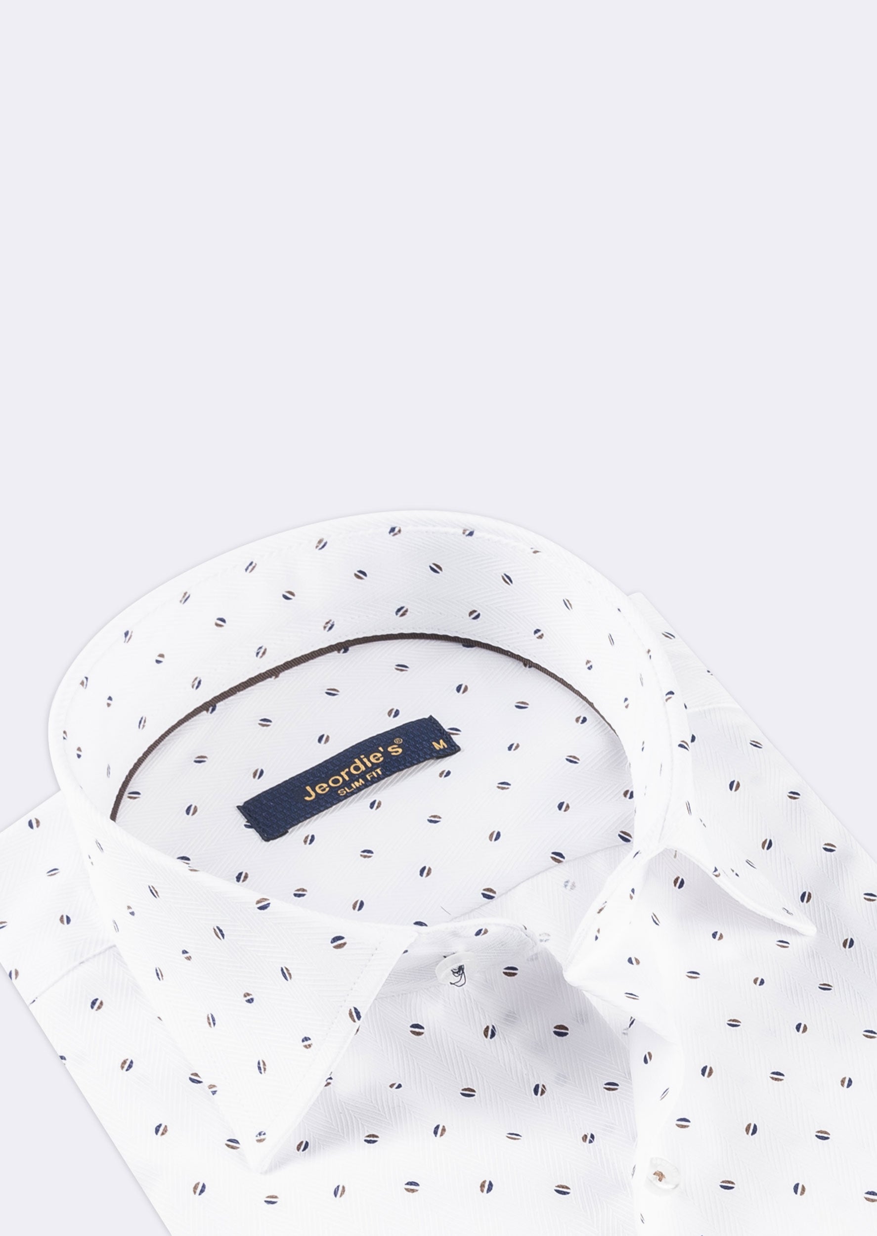 White - Brown Long Sleeve Shirt
