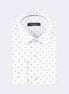 White - Burgundy Long Sleeve Shirt
