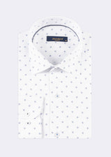 White - Blue Long Sleeve Shirt