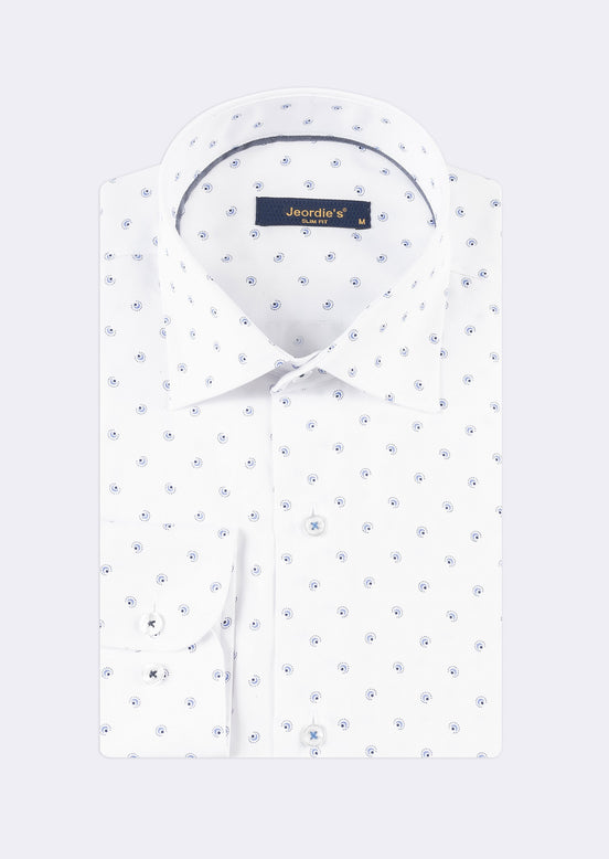 White - Blue Long Sleeve Shirt