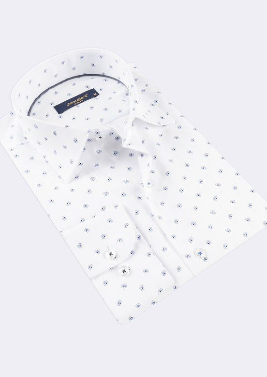 White - Blue Long Sleeve Shirt