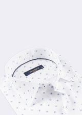 White - Blue Long Sleeve Shirt