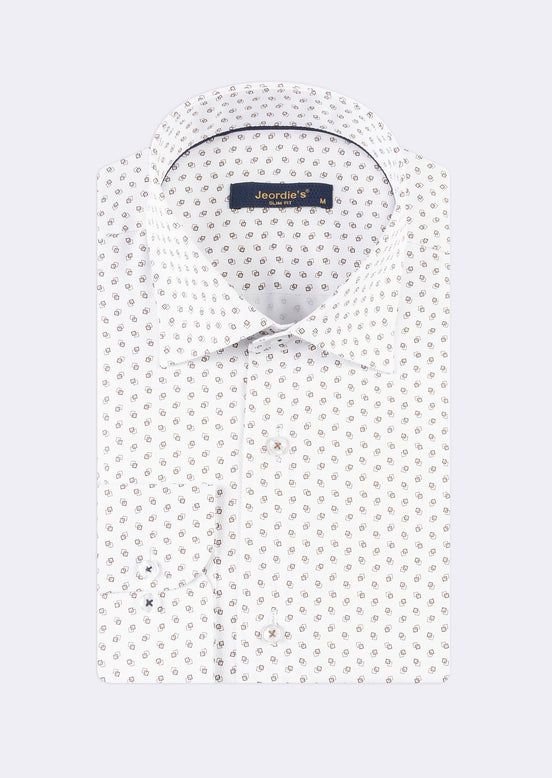 White - Beige Long Sleeve Shirt