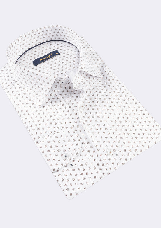 White - Beige Long Sleeve Shirt