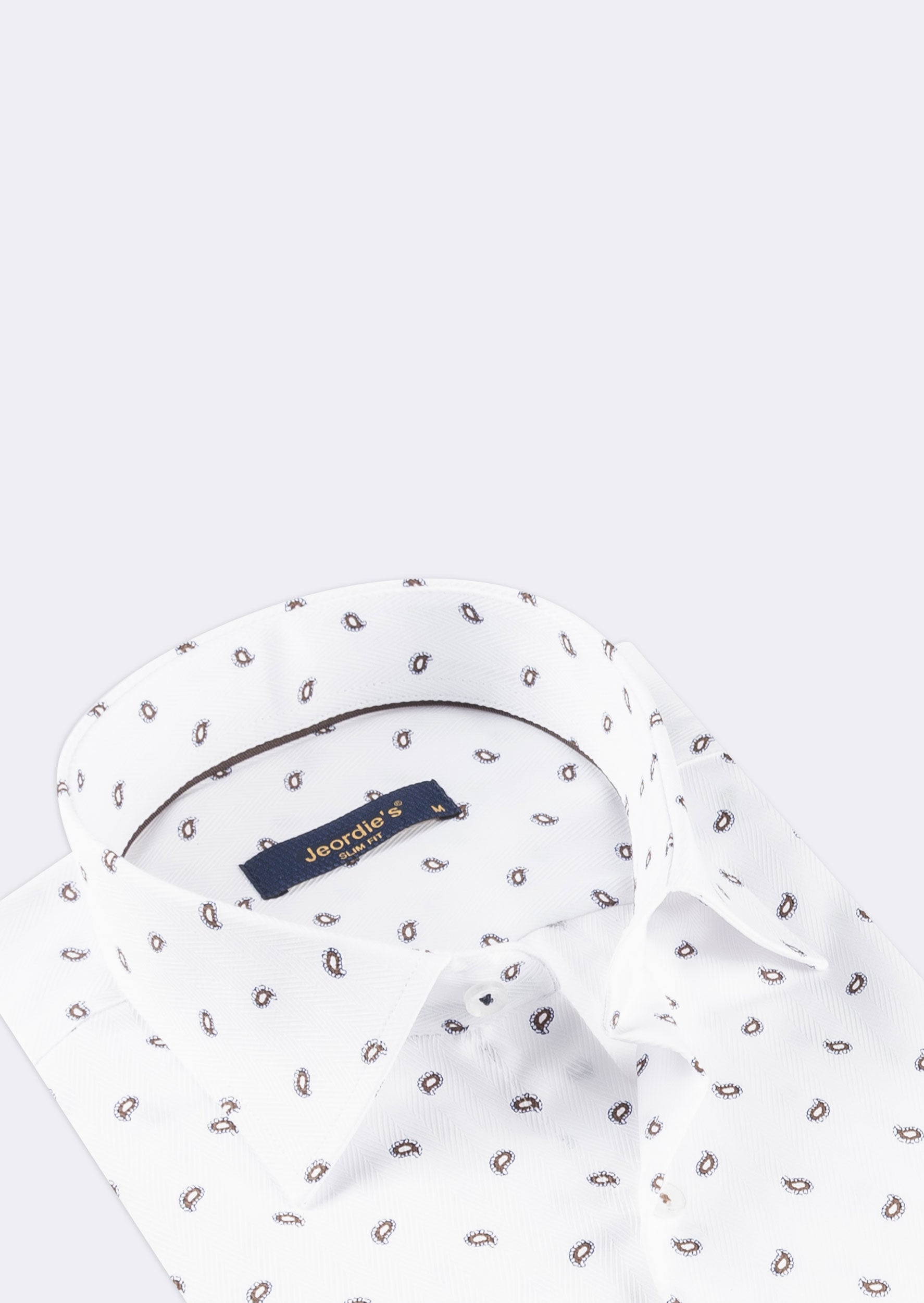 White - Brown Long Sleeve Shirt
