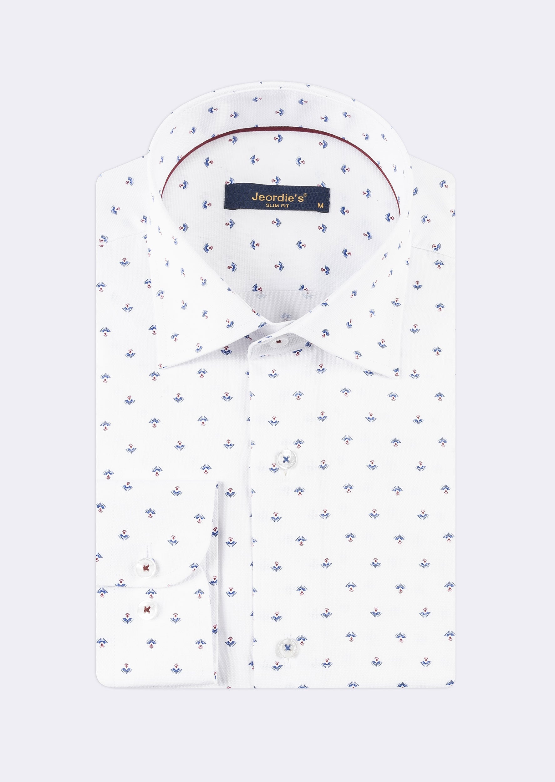 White - Navy Long Sleeve Shirt