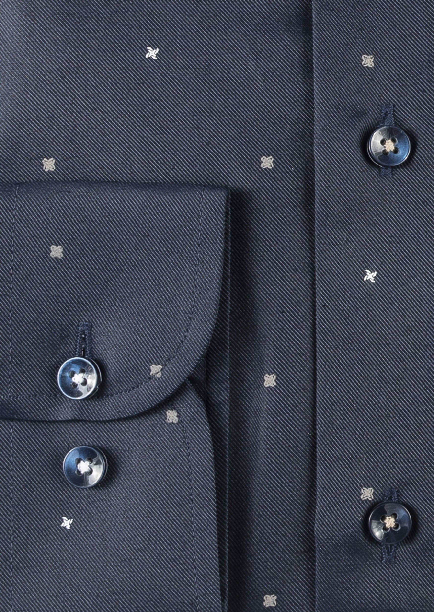 Navy - Beige Long Sleeve Shirt