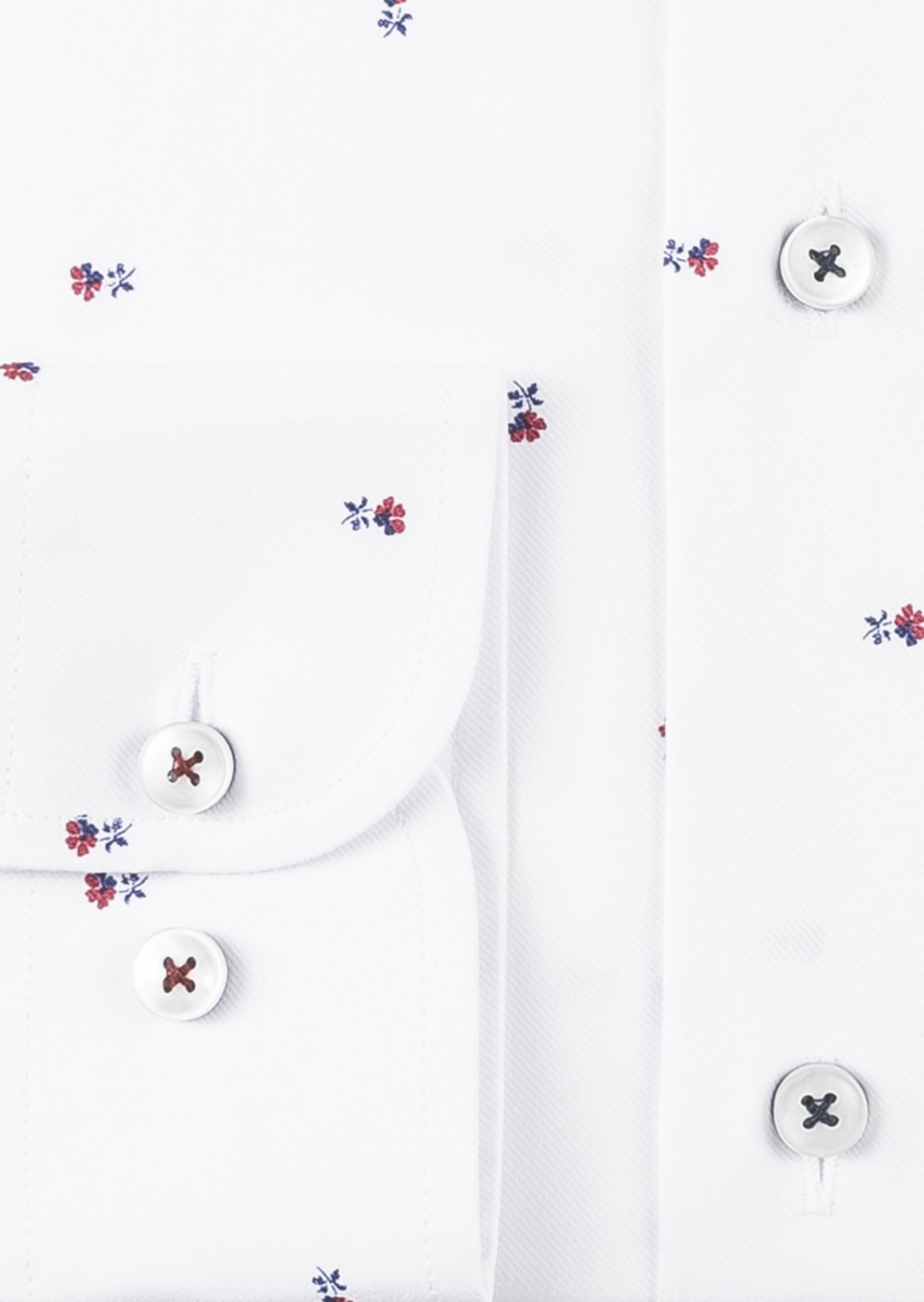 White - Burgundy Long Sleeve Shirt