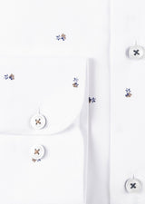 White - Brown Long Sleeve Shirt