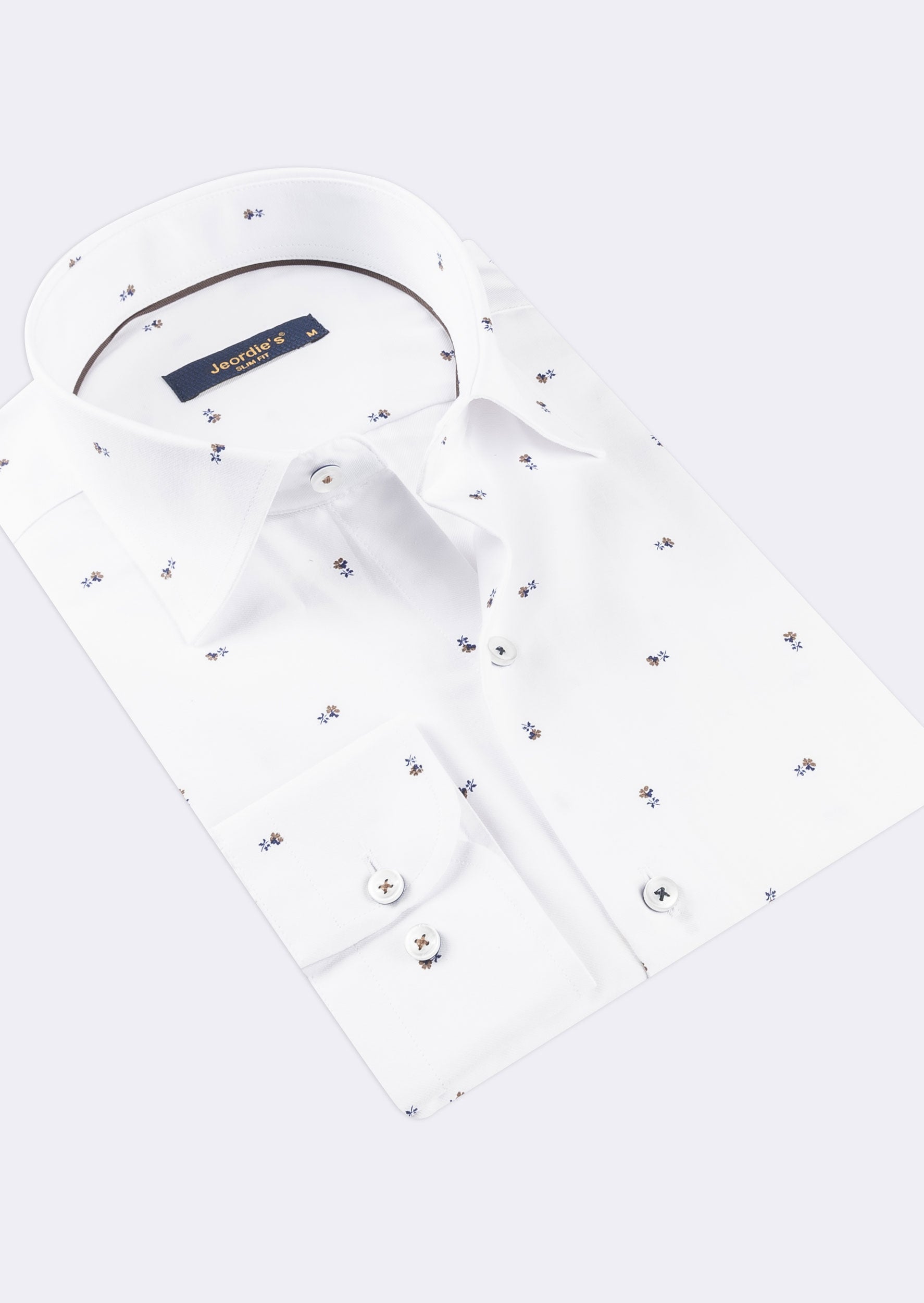 White - Brown Long Sleeve Shirt