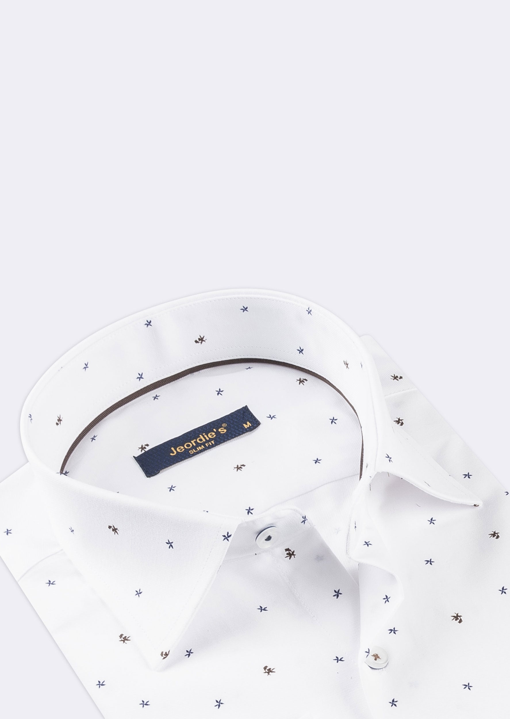 White - Brown Long Sleeve Shirt