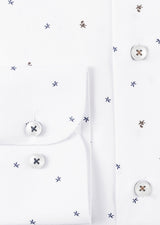 White - Brown Long Sleeve Shirt