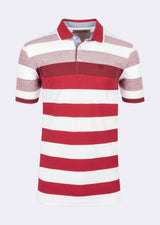 Red - White Polo T-Shirt