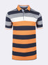 Navy - Orange Polo T-Shirt
