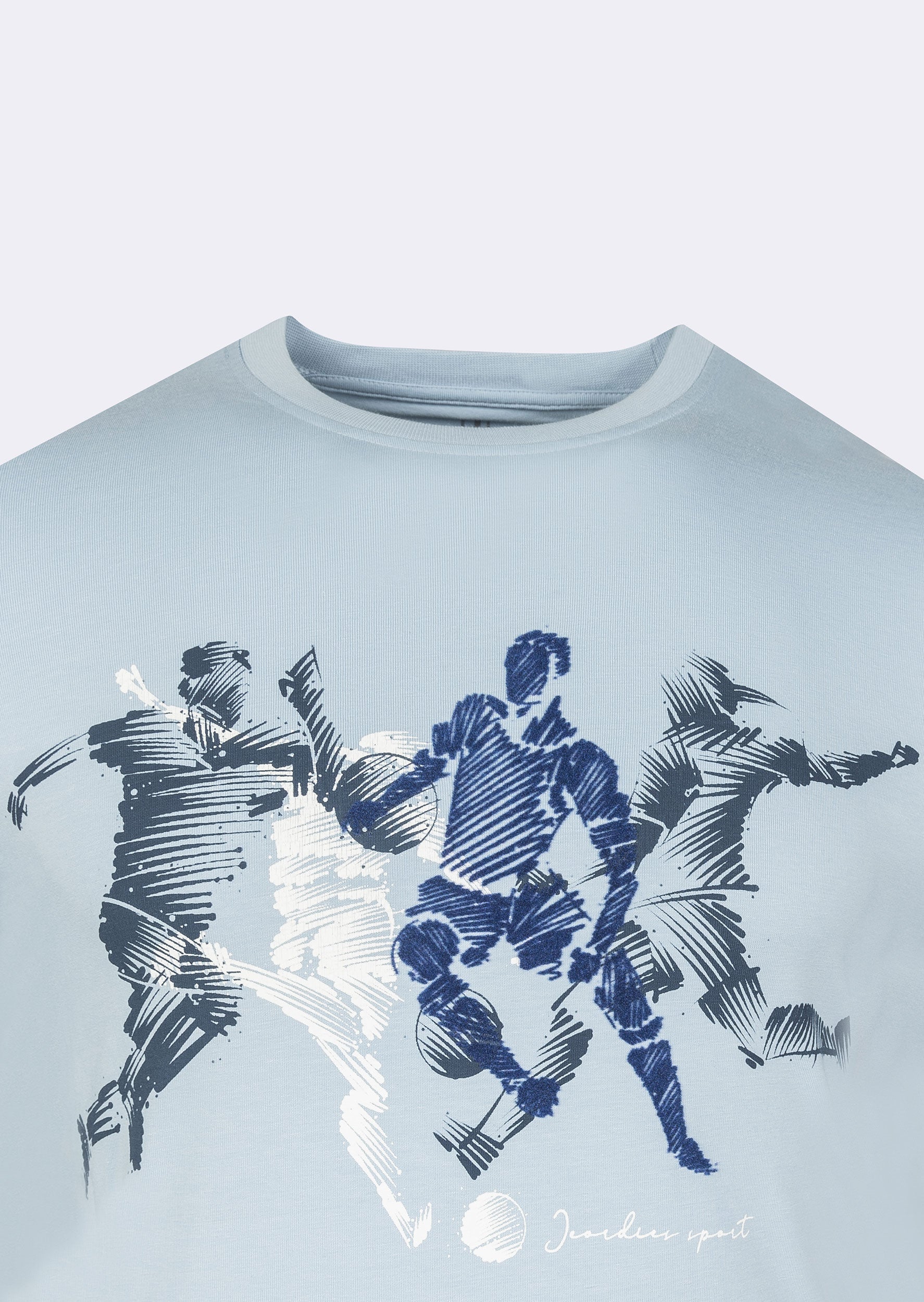 Light Blue Crew Neck T-shirt