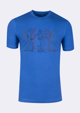 Sax Blue Crew Neck T-shirt