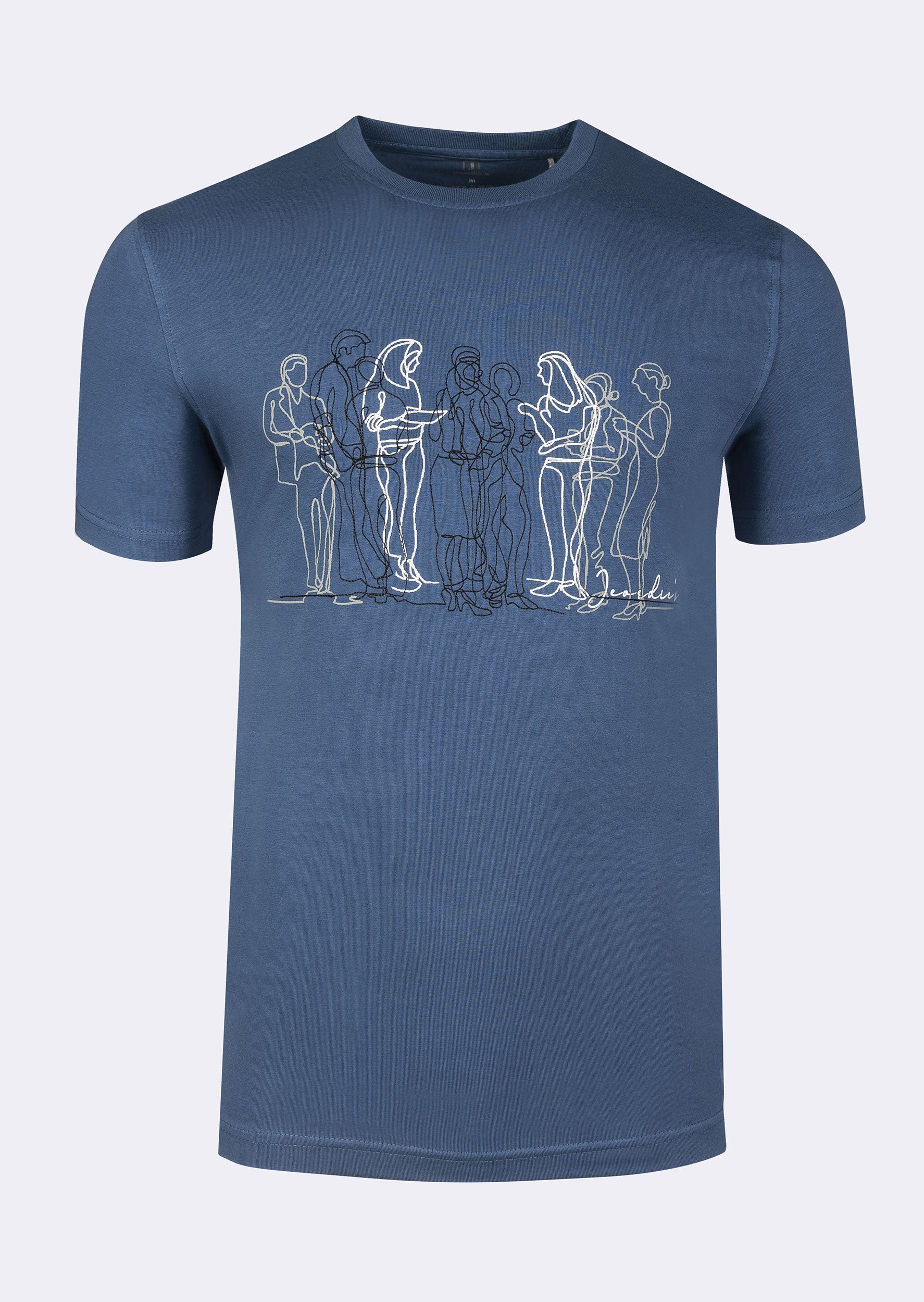 Indigo Crew Neck T-shirt