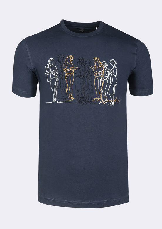 Marine Crew Neck T-shirt