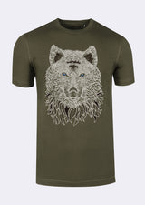 Khaki Crew Neck T-shirt
