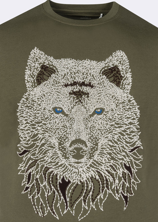 Khaki Crew Neck T-shirt