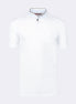 White Grandad Collar T-shirt