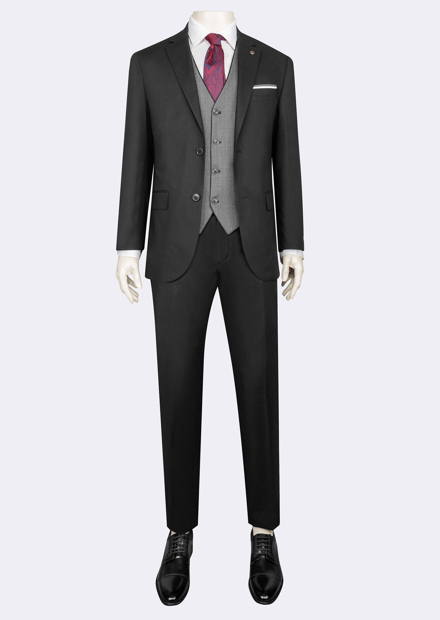 Black Three-Piece Suit