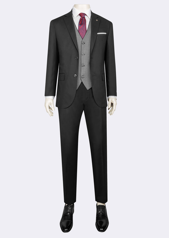 Black Three-Piece Suit