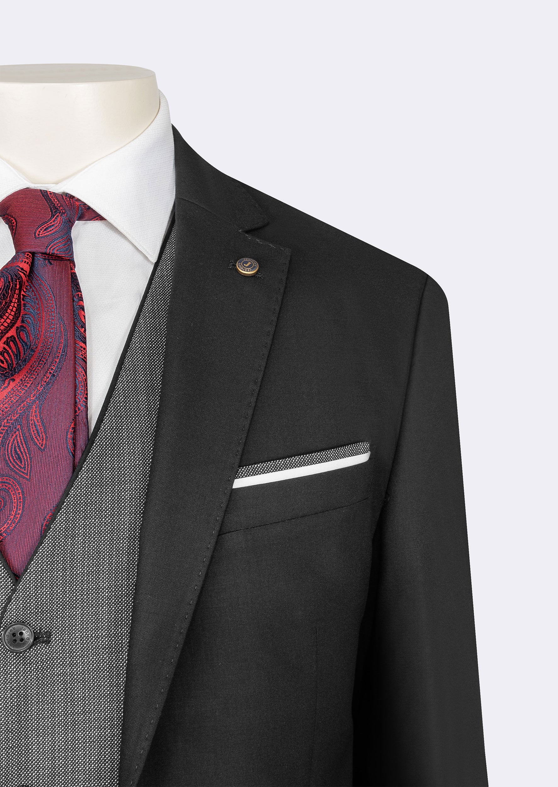 Black Three-Piece Suit