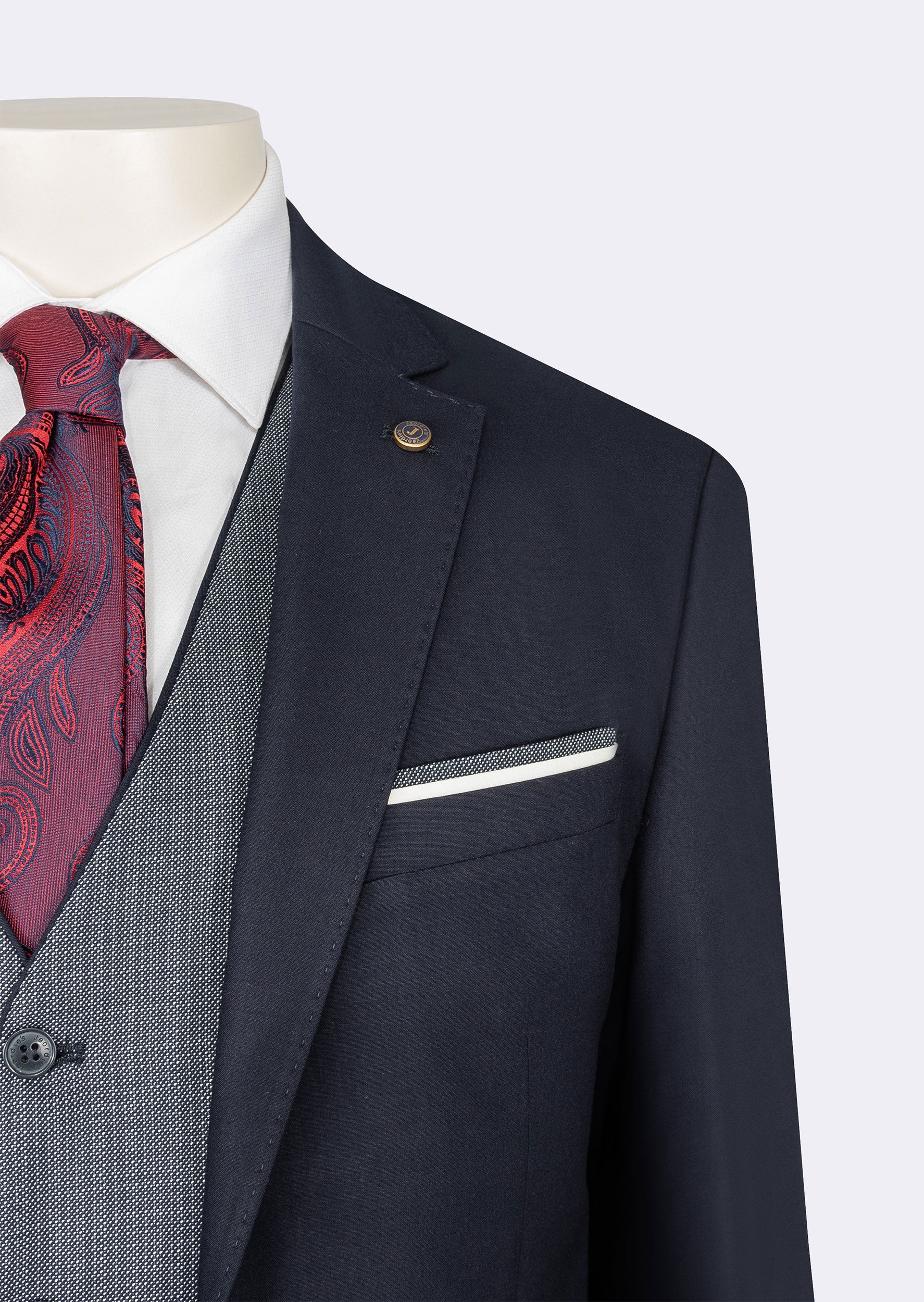 Light Navy Three-Piece Suit