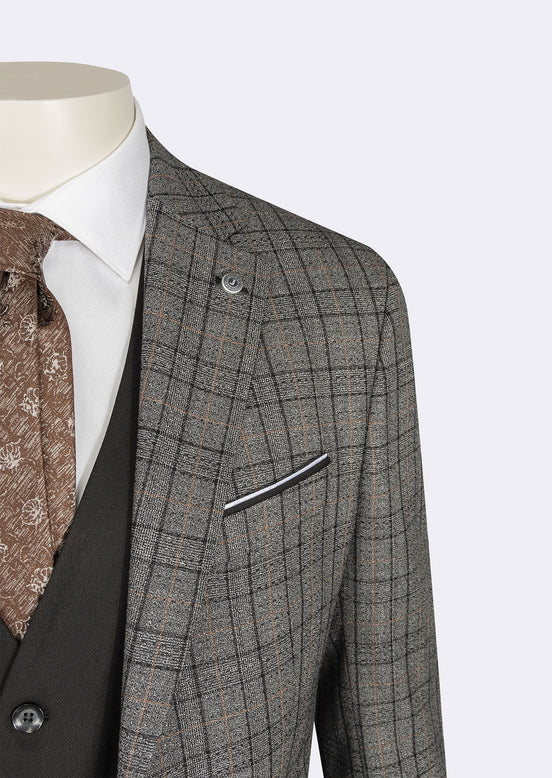 Black Three-Piece Suit