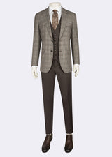 Brown Three-Piece Suit