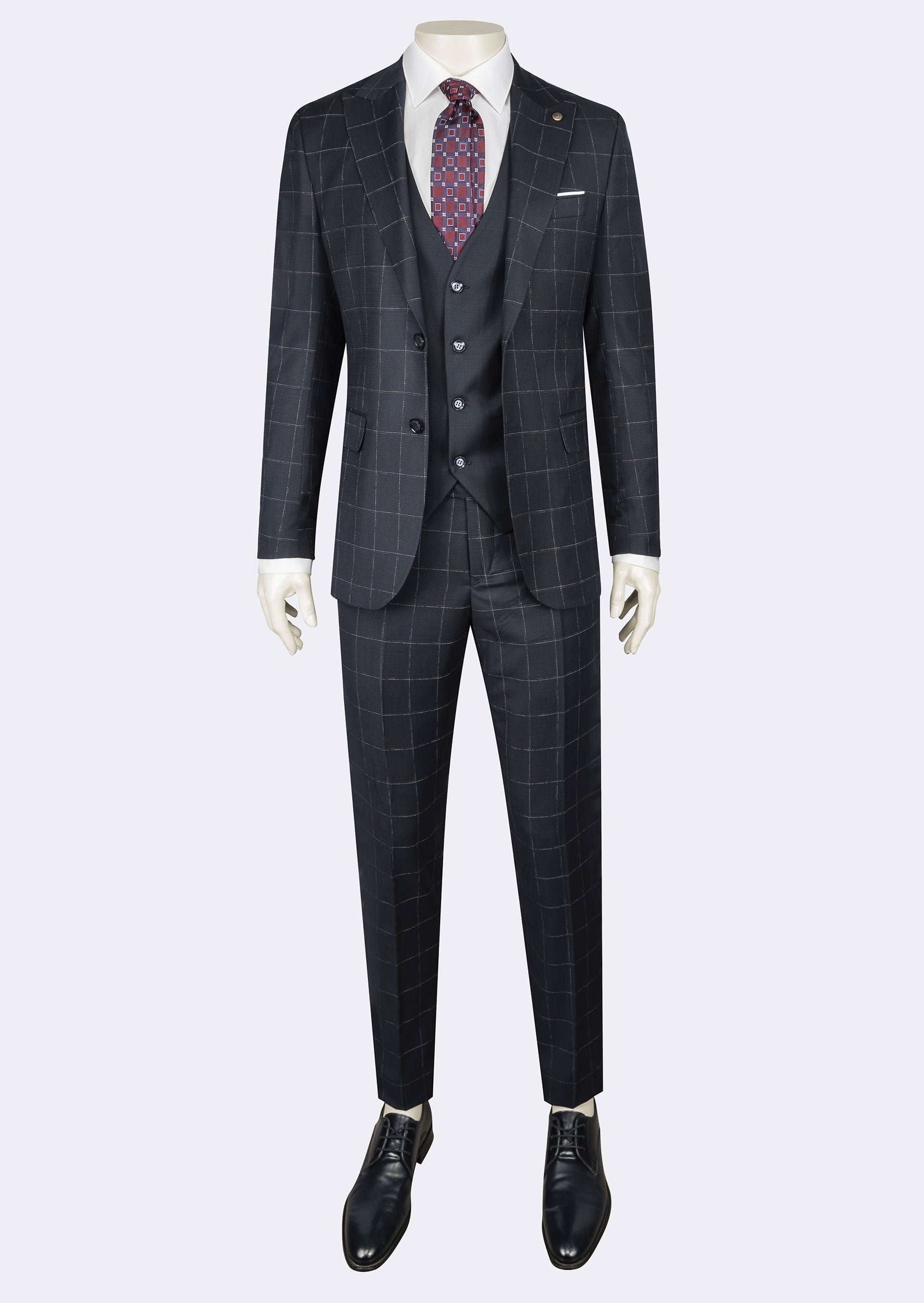 Light Navy Three-Piece Suit