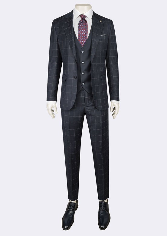 Light Navy Three-Piece Suit