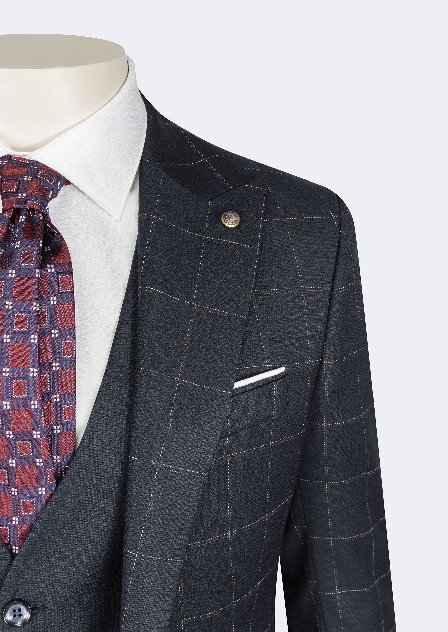 Light Navy Three-Piece Suit