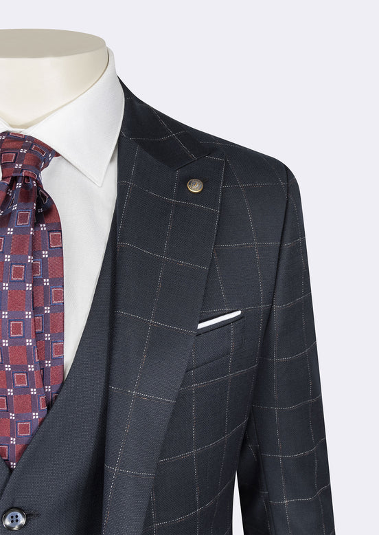Light Navy Three-Piece Suit