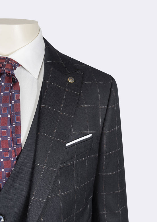 Dark Navy Three-Piece Suit