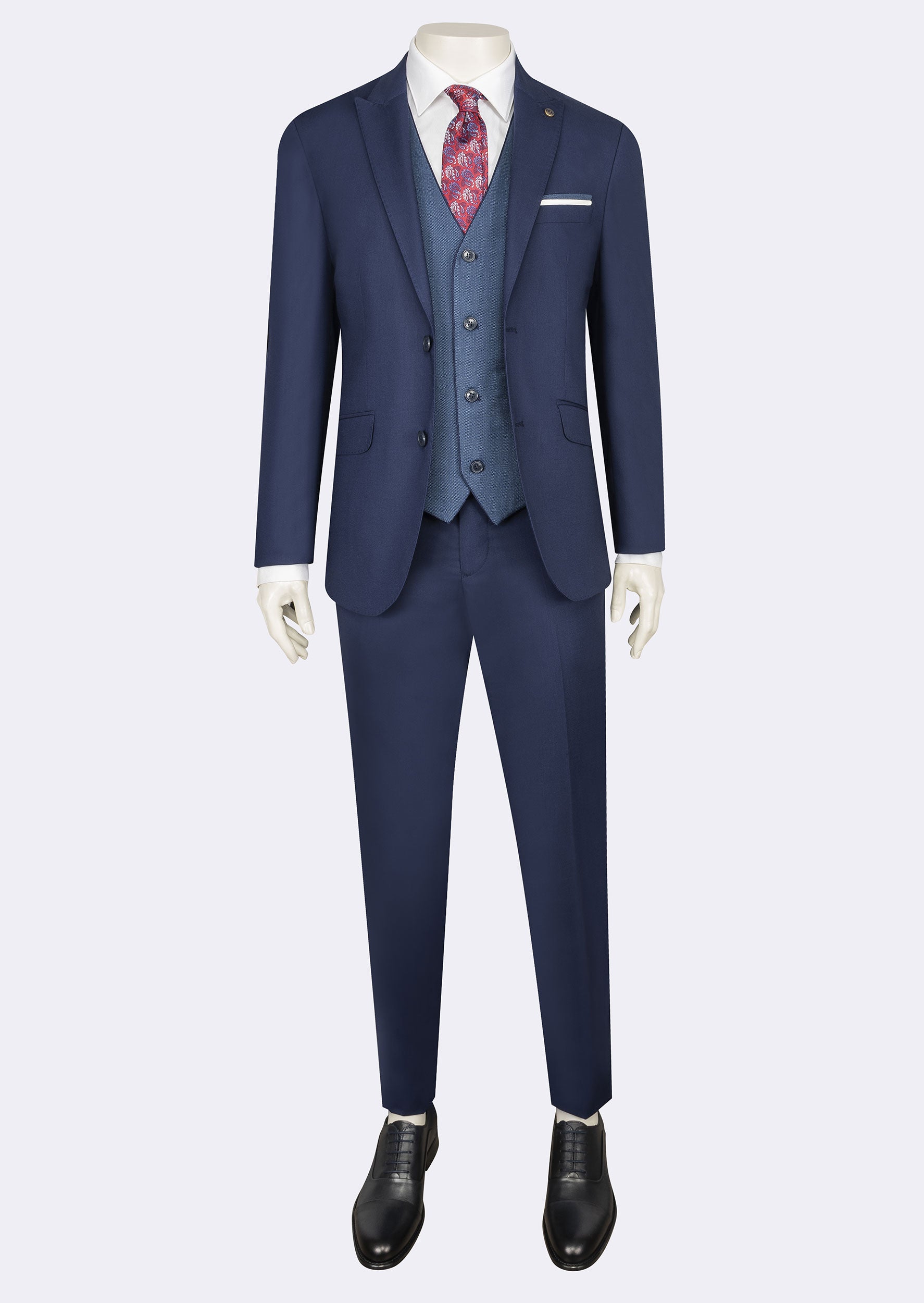 Royal Blue Three-Piece Suit