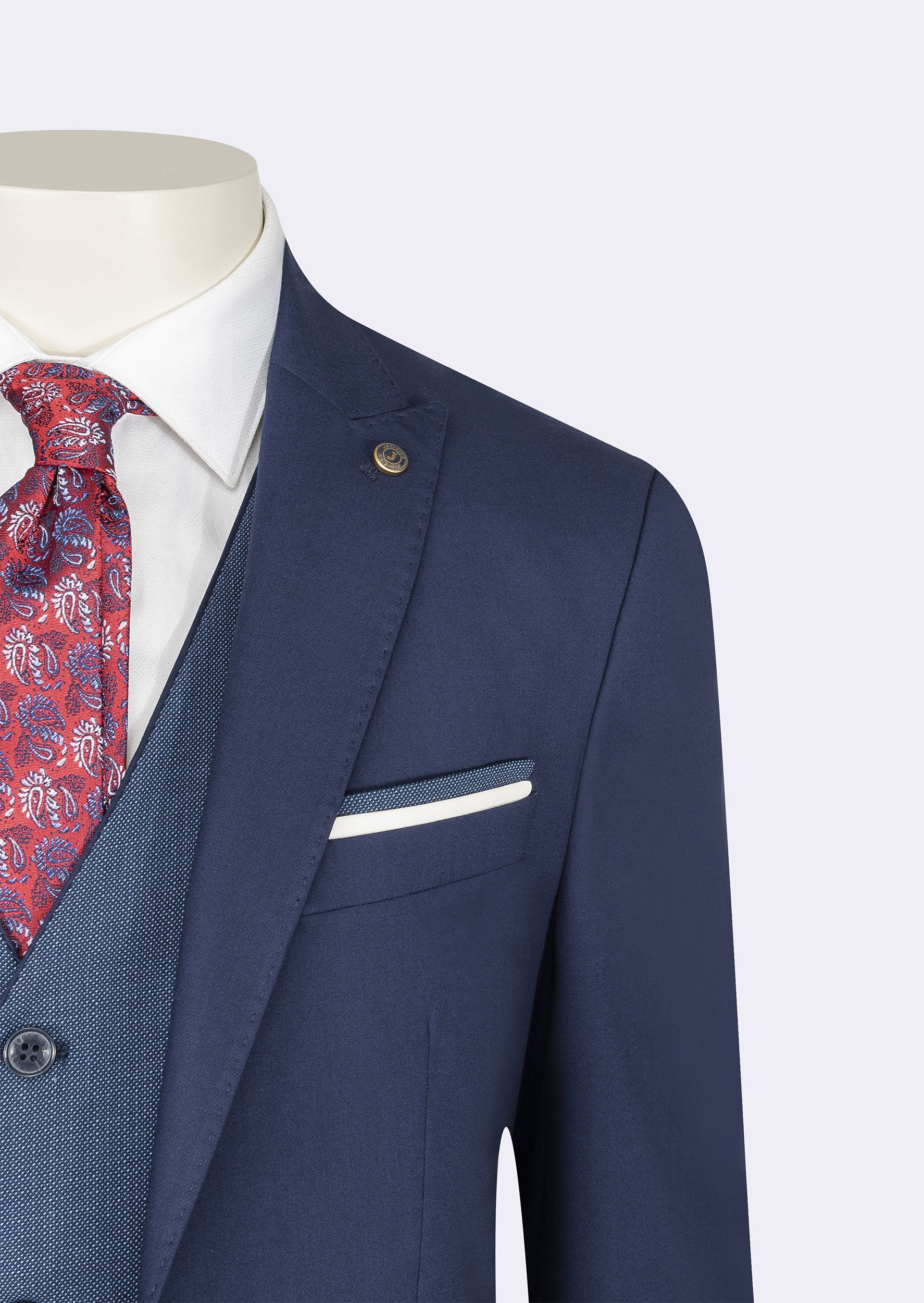 Royal Blue Three-Piece Suit