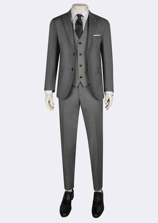 Grey Three-Piece Suit