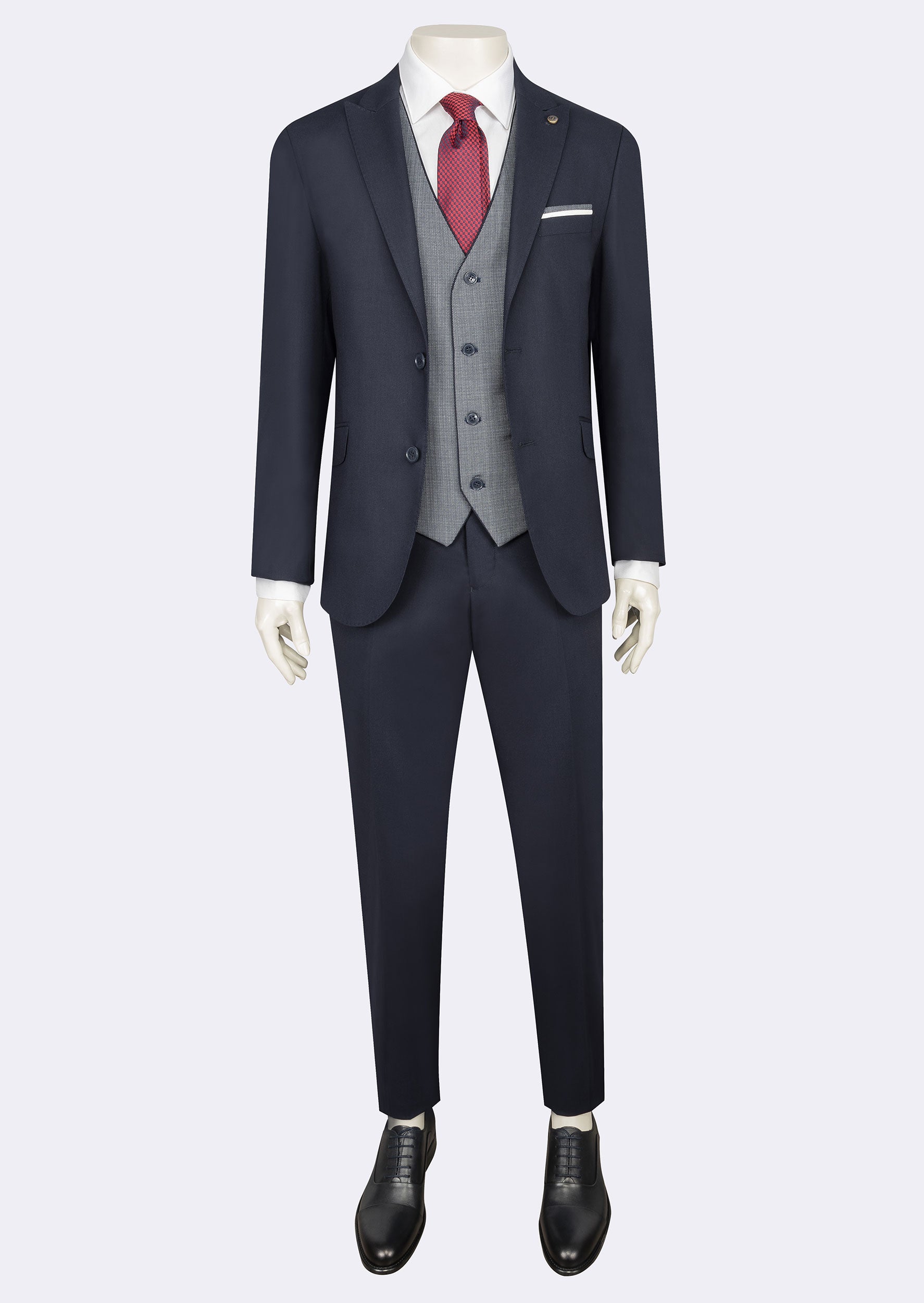 Light Navy Three-Piece Suit